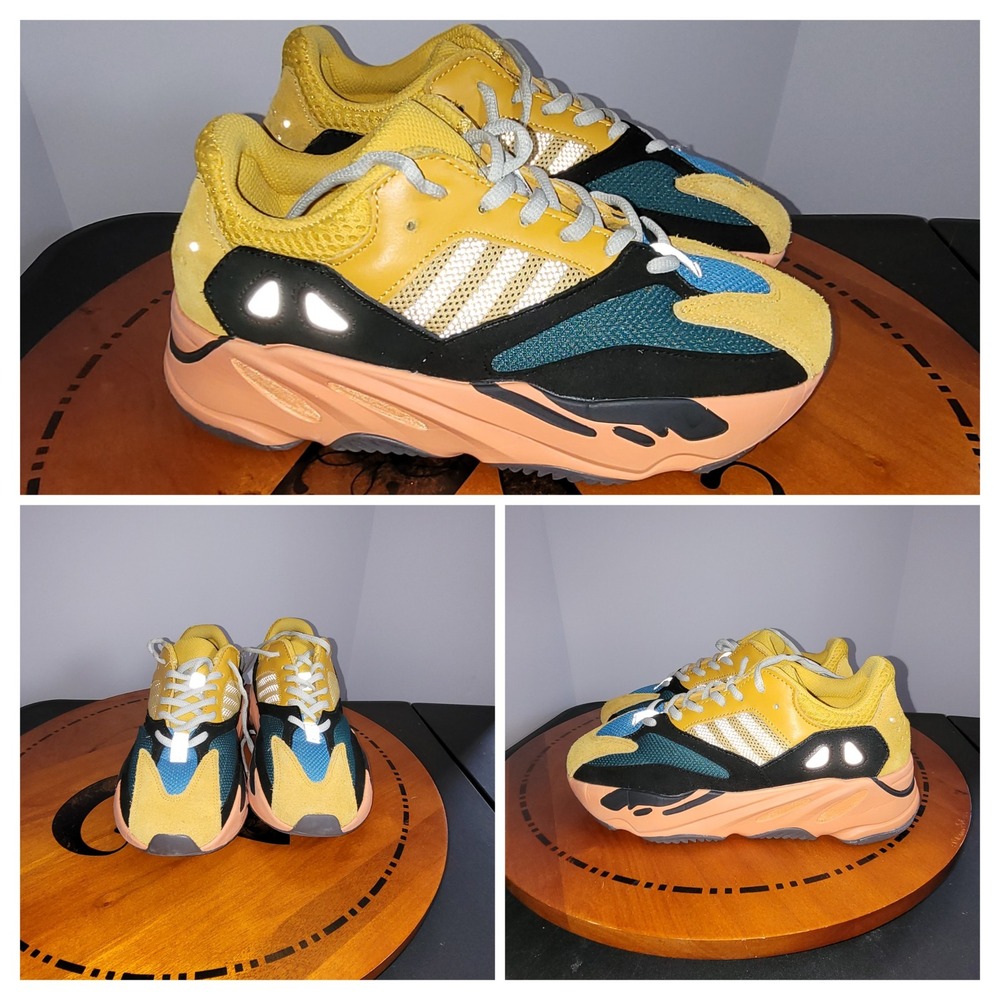 Adidas Yeezy Boost 700 Enflame Amber Mens Sneakers Yellow Orange GW0297 Size 7
